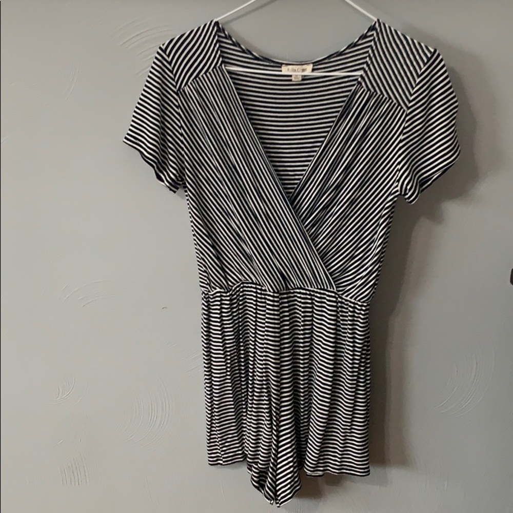 Black and white romper